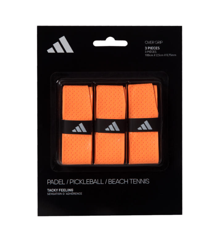 SET DE 3 OVERGRIPS NARANJA ADIDAS